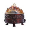 Three-Legged Suanni Brass and Glazed Boshan Incense Burner NewZen